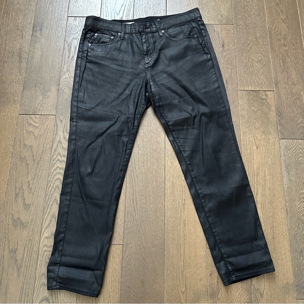 AG Adriano Goldschmied Black The Beau Slouchy Skinny Jeans